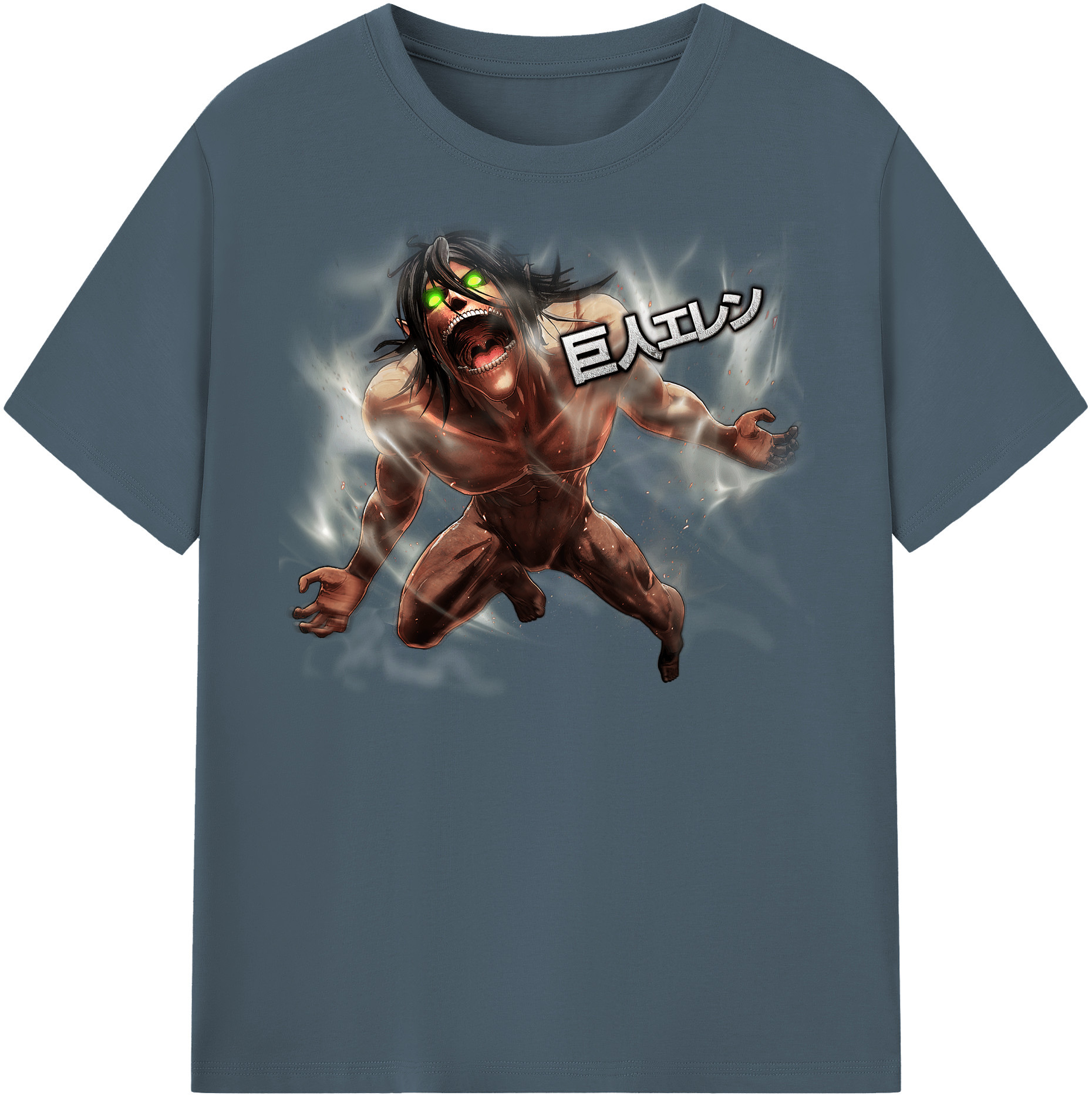 （画像用） 進撃の巨人 Attack on Titan 綿100％半袖Tシャツ（フロントプリント）